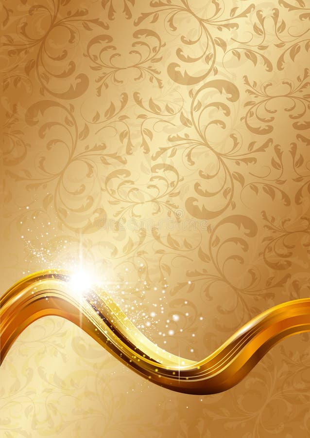 Fond abstract de aur royalty free illustration