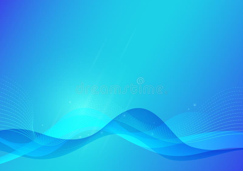 Fond abstract de valurile de vară de mare adâncime și de lumină cu fascicul de lumină tambur strălucitor stock illustration