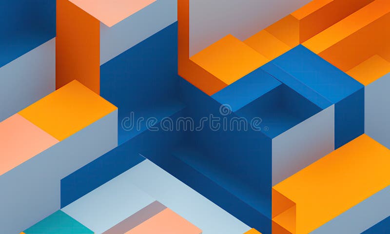 Fond abstract strălucitor al diverselor forme geometrice generate de inteligența artificială. vector illustration