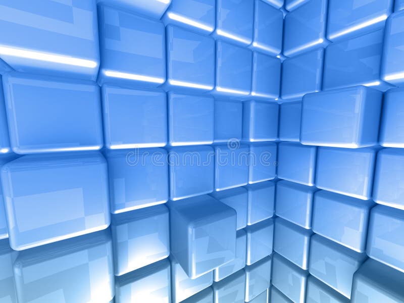 Computer Generated Image - Abstract Background - Cubes. Computer Generated Image - Abstract Background - Cubes.