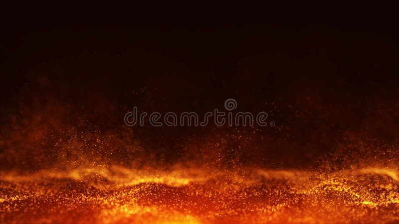 Fond abstrait avec des particules dorées et des vagues illustration libre de droits