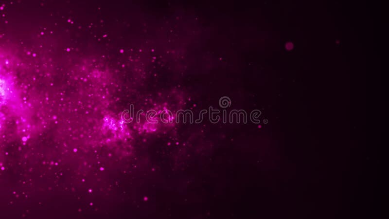 Fond abstrait avec particules roses et fumée illustration de vecteur