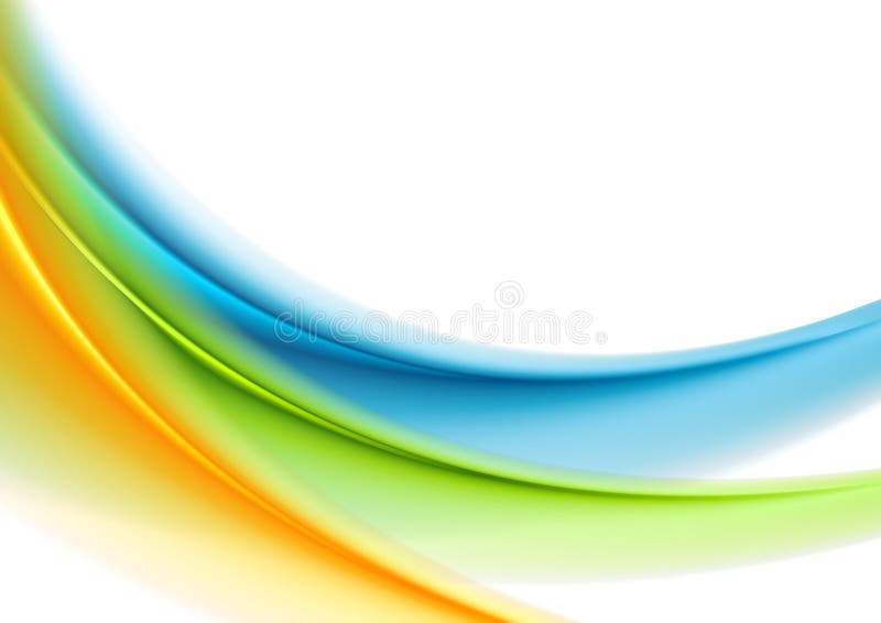 Fond abstrait brouillé doux coloré de vagues illustration stock Fond abstrait brouillé doux coloré de vagues illustration stock