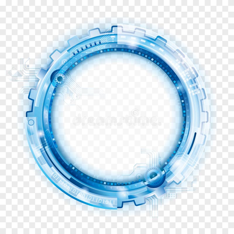 Fond abstrait circulaire de technologie illustration stock Fond abstrait circulaire de technologie illustration stock