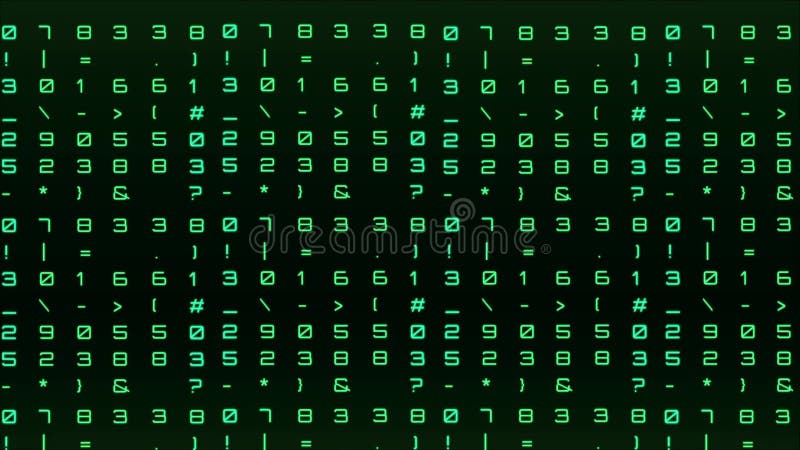 Fond abstrait d'intelligence artificielle de nombres animés de la technologie informatique illustration de vecteur