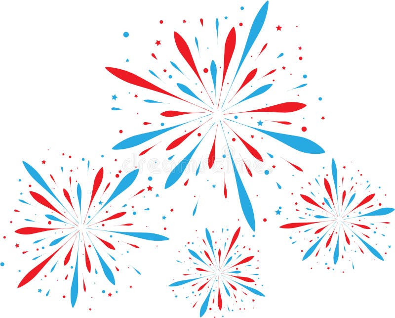  Fond abstrait de feu d'artifice illustration de vecteur