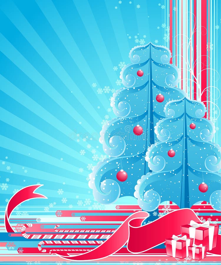 Fond d'hiver abstrait illustration stock