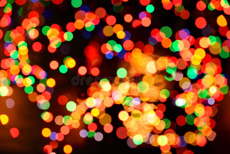 Fond abstrait de lumières de Noël image libre de droits Fond abstrait de lumières de Noël image libre de droits