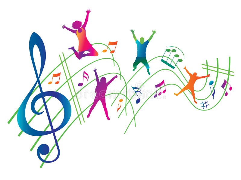 Fond musical abstrait illustration libre de droits