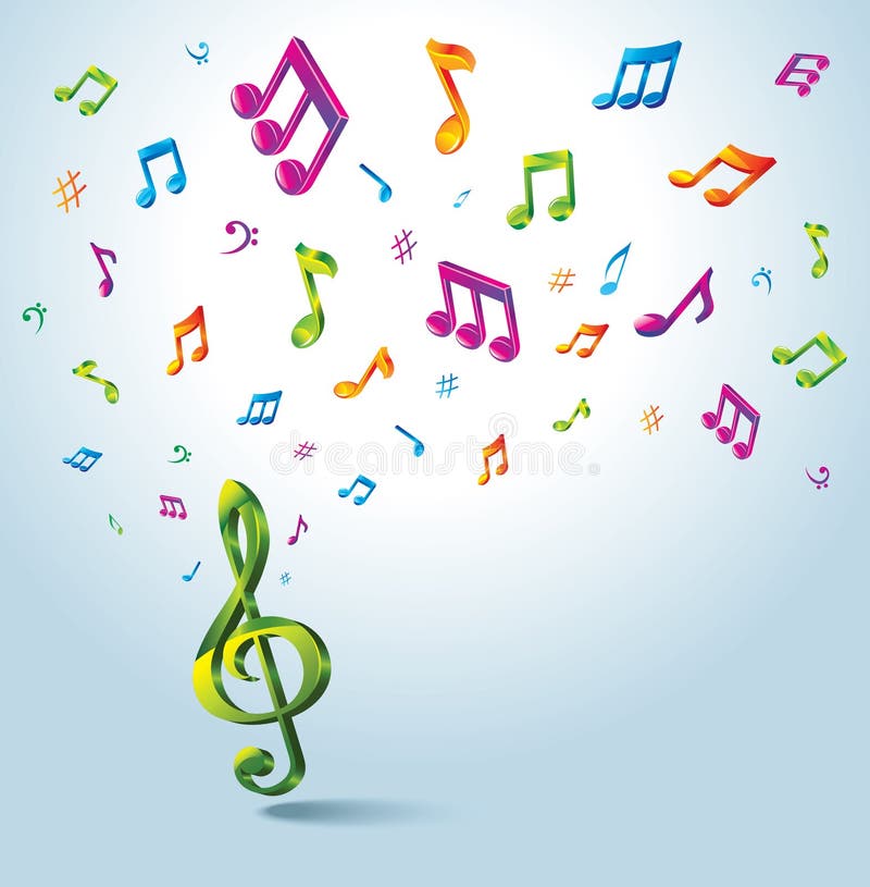 Fond musical abstrait illustration libre de droits