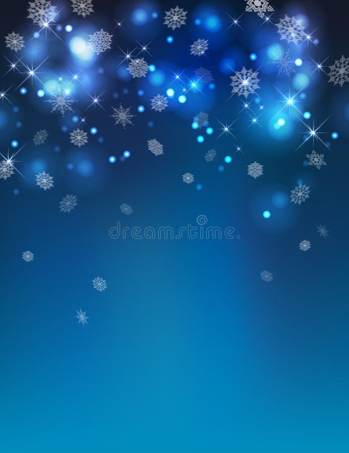 Fond Vectoriel Abstrait Nuit d'Hiver illustration stock