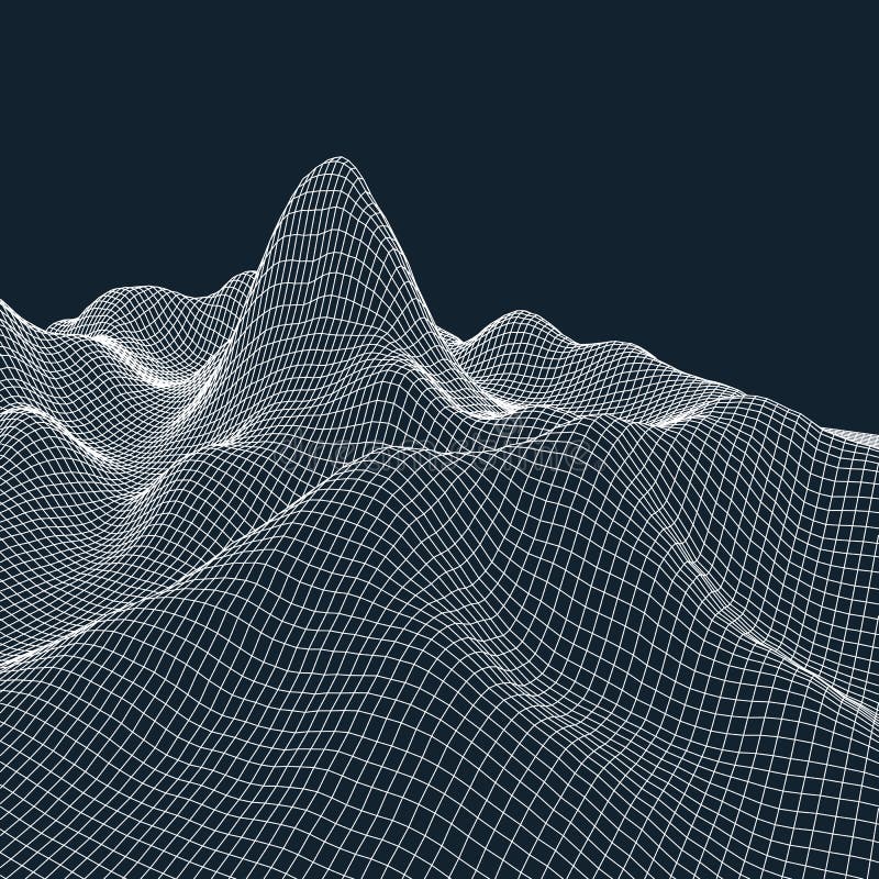 Download Fond Abstrait De Paysage De Vecteur Grille De Cyberespace Illustration De La Technologie 3d Illustration de Vecteur - Illustration du réseau, noeud: 77153222