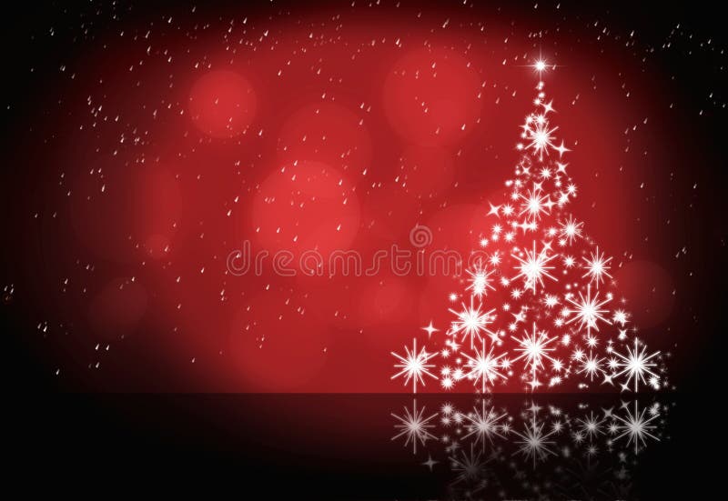 Fond d'hiver abstrait rouge de Noël illustration stock