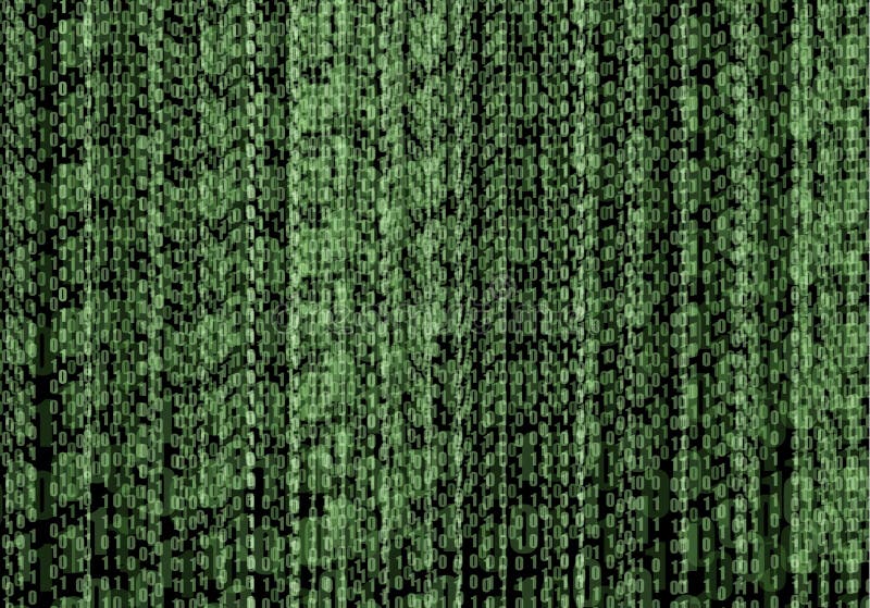 Fond abstrait de vert de courant de code binaire de technologie de vecteur, programmation, codant illustration libre de droits Fond abstrait de vert de courant de code binaire de technologie de vecteur, programmation, codant illustration libre de droits