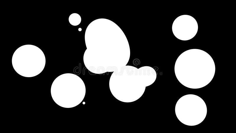 Fond abstrait des amasing metaballs comme si les gouttes de verre ou les sphères remplies d'étincelles bleues fusionnent ensemble illustration de vecteur