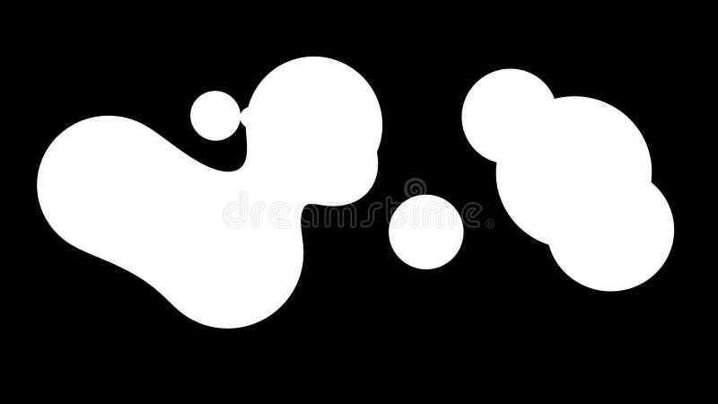 Fond abstrait des amasing metaballs comme si les gouttes de verre ou les sphères remplies d'étincelles bleues fusionnent ensemble illustration libre de droits