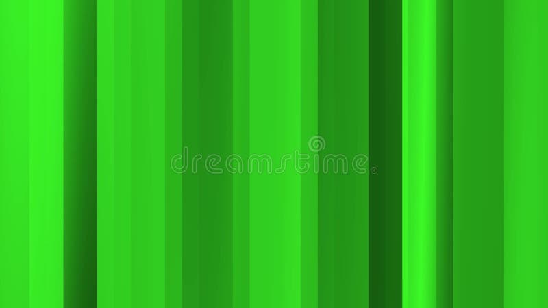 Fond abstrait des lignes verticales dans le mouvement de couleur verte Fait dedans après des effets