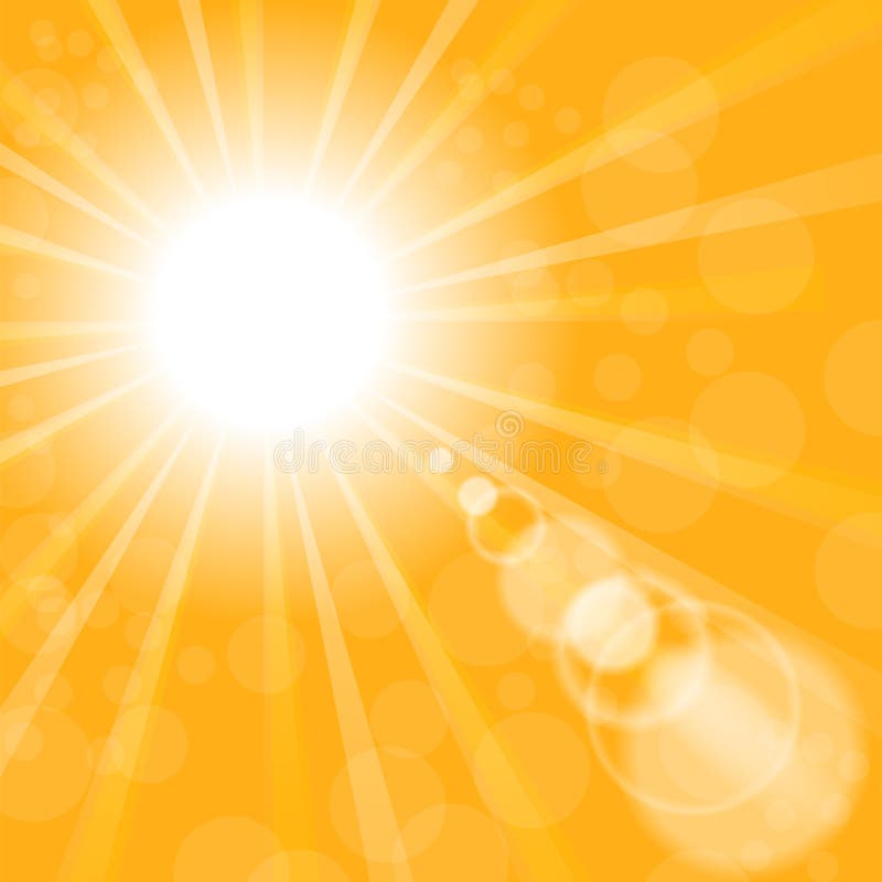 Fond abstrait du soleil Modèle jaune d'été illustration stock