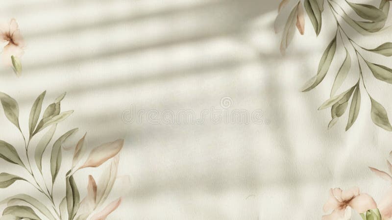 Fond abstrait délicat avec des fleurs d'aquarelle dans des tons naturels doux. illustration de vecteur