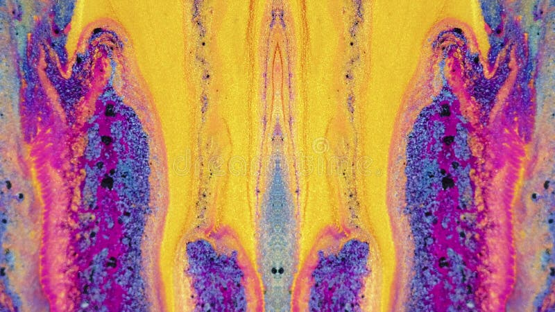 Fond abstrait glitter onde jaune violet banque de vidéos