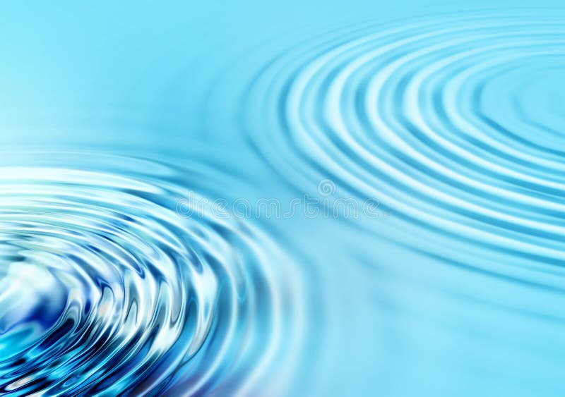 Fond abstrait bleu ondulé illustration libre de droits
