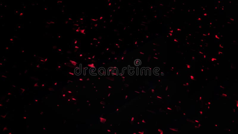 Fond abstrait rouge avec mouvement des particules illustration stock