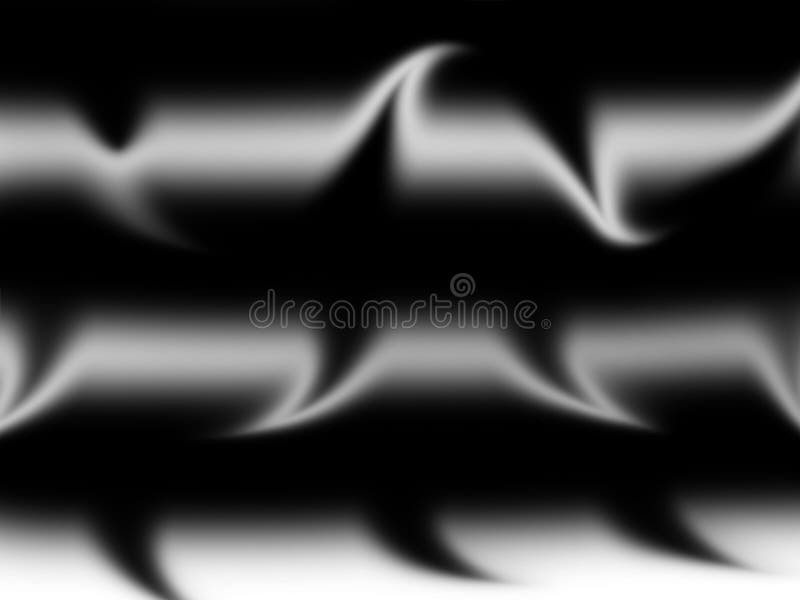 Fond alb-negru abstract cu linii ondulate și tonuri luminoase royalty free illustration