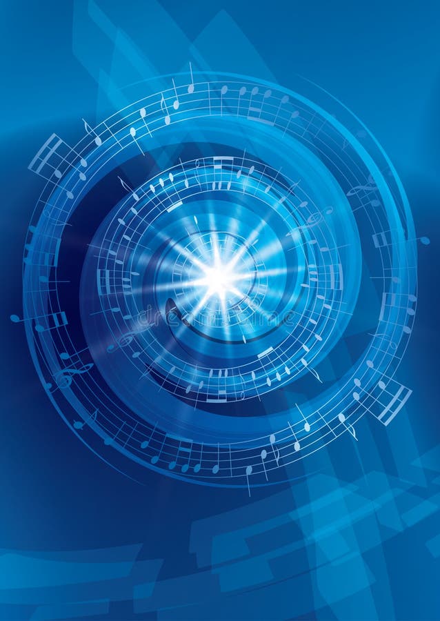 Fond albastru abstract stock illustration