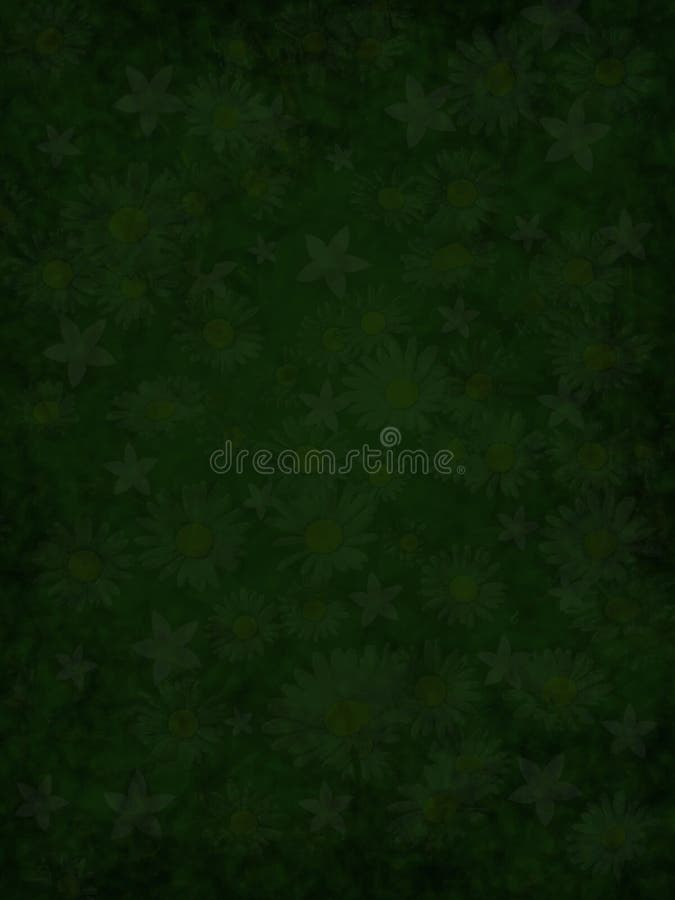 Background with fine dark structure flowers on dark green color. Background with fine dark structure flowers on dark green color