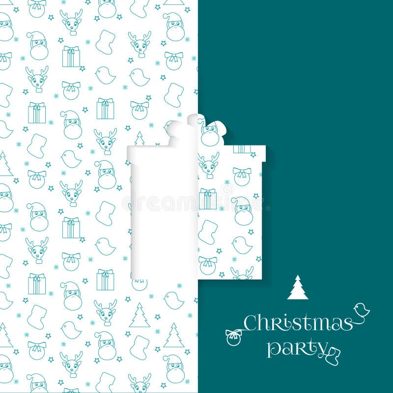 Fond avec le modèle de symbole de Noël Calibres de carte de voeux de Noël et de nouvelle année - cadeau illustration libre de droits Fond avec le modèle de symbole de Noël Calibres de carte de voeux de Noël et de nouvelle année - cadeau illustration libre de droits