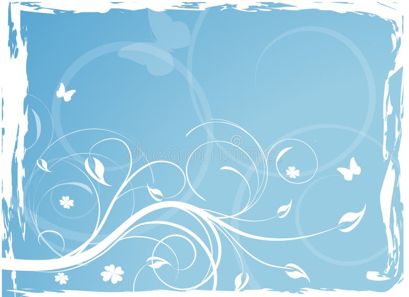 Fond bleu illustration de vecteur