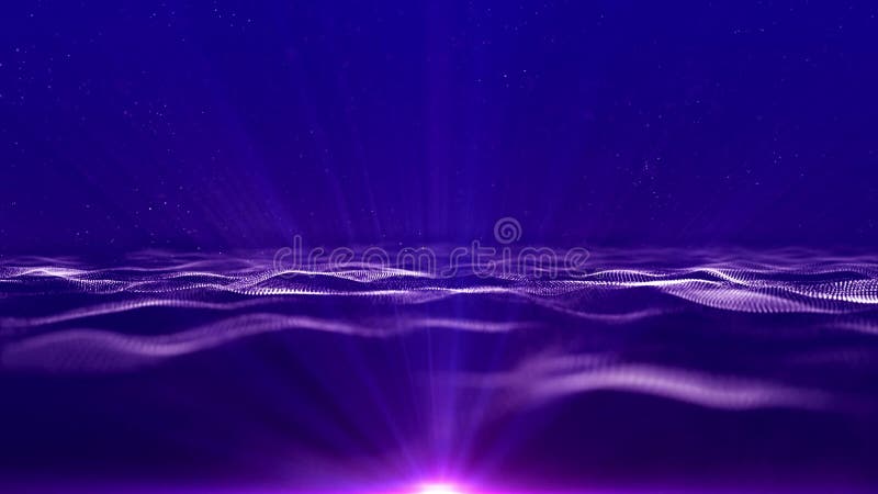 Fond bleu abstrait avec vagues et espace clair pivotant pour le texte illustration libre de droits