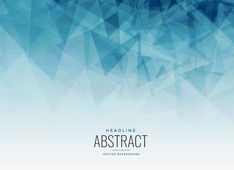 Fond bleu abstrait de fractale de triangles illustration stock Fond bleu abstrait de fractale de triangles illustration stock