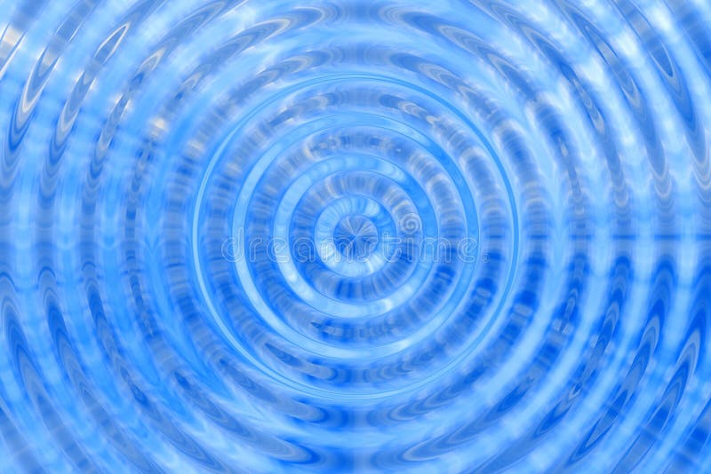 Fond bleu abstrait simulant des ondulations de l'eau. Dessinant l'eau propre et claire, sur laquelle il y a une ruche