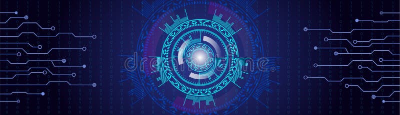 Fond bleu de HUD de velours avec des lignes et des nombres À lecture tête haute illustration de vecteur Fond bleu de HUD de velours avec des lignes et des nombres À lecture tête haute illustration de vecteur