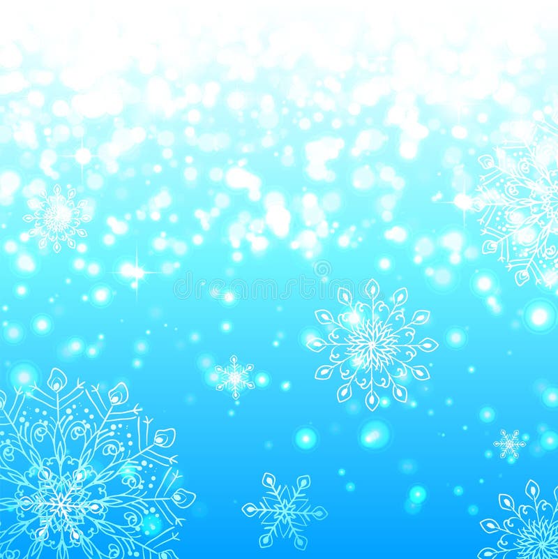 Fond brillant bleu de Noël de flocons de neige illustration libre de droits Fond brillant bleu de Noël de flocons de neige illustration libre de droits