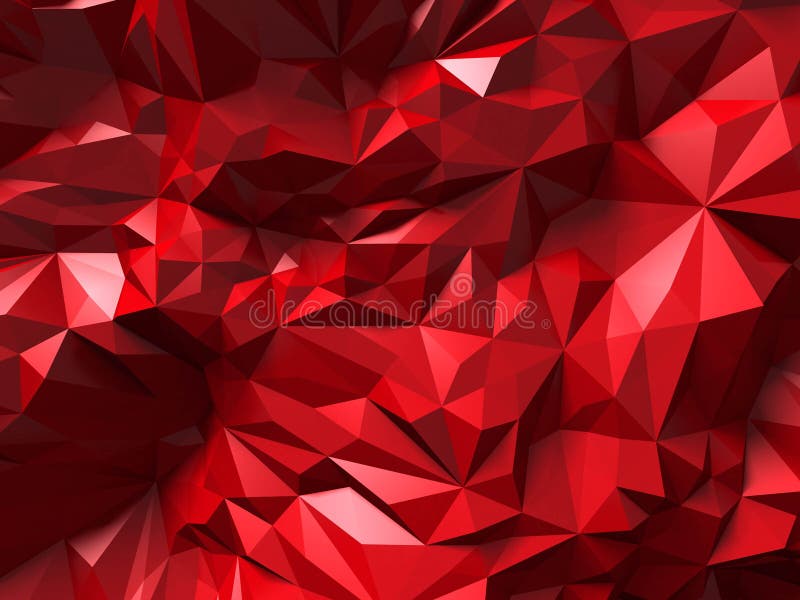 Fond chaotique de mur de modèle de poligon rouge de triangle photos stock Fond chaotique de mur de modèle de poligon rouge de triangle photos stock