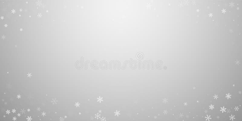Fond clairsem? de No?l de chutes de neige La neige subtile de vol s'?caille et se tient le premier r?le sur le fond gris-clair illustration de vecteur Fond clairsem? de No?l de chutes de neige La neige subtile de vol s'?caille et se tient le premier r?le sur le fond gris-clair illustration de vecteur