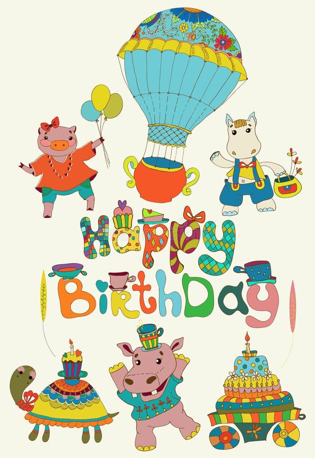 Peppa Pig Carte de joyeux anniversaire