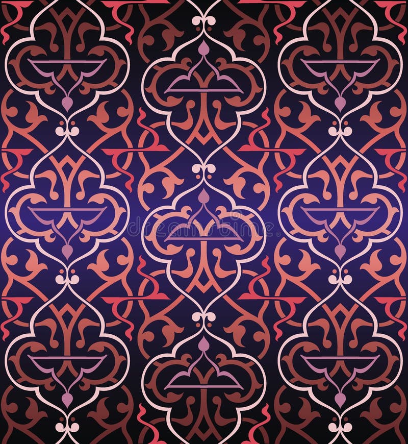 Fond coloré sans joint d'arabesque illustration stock Fond coloré sans joint d'arabesque illustration stock