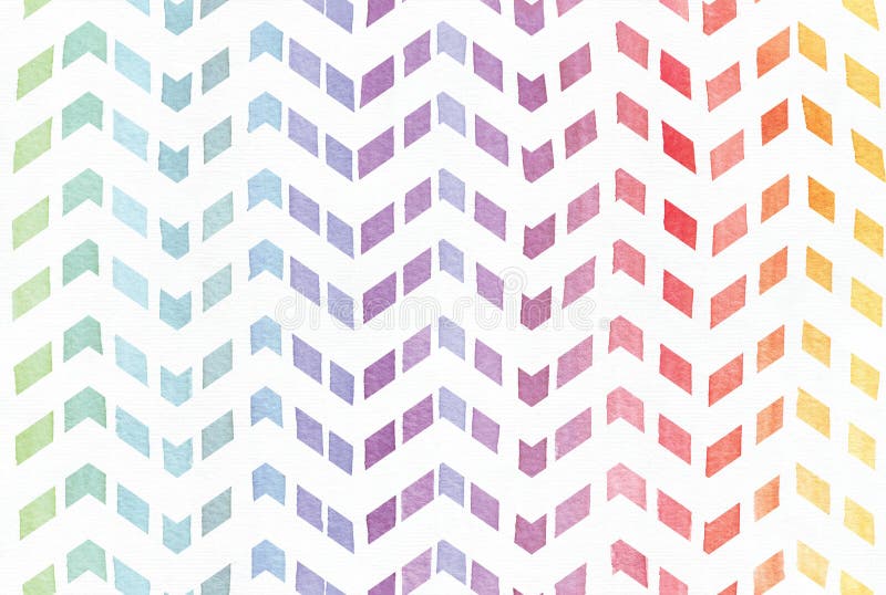 Fond curcubeu stropit în zigzag cu tijă trasată cu cerneală acustică. model pictat fără sudură, bun pentru decor vector illustration