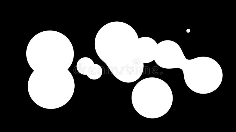 Fond d'abstrait des Amasing metaballs comme si les gouttes de verre ou les sphères remplies d'étincelles bleues fusionnent ensemb illustration de vecteur