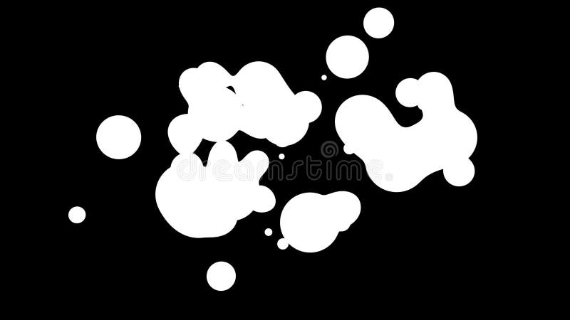 Fond d'abstrait des Amasing metaballs comme si les gouttes de verre ou les sphères remplies d'étincelles bleues fusionnent ensemb illustration libre de droits