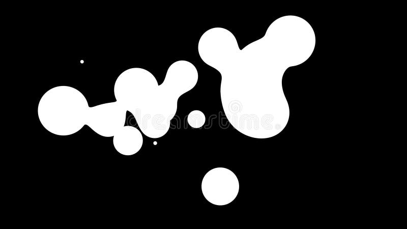 Fond d'abstrait des Amasing metaballs comme si les gouttes de verre ou les sphères remplies d'étincelles bleues fusionnent ensemb illustration libre de droits