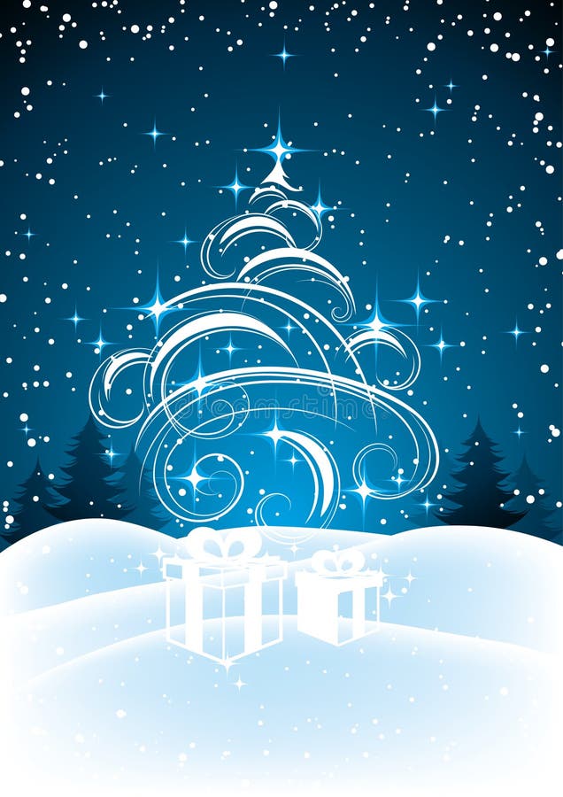 Fond d'arbre de Noël illustration de vecteur Fond d'arbre de Noël illustration de vecteur