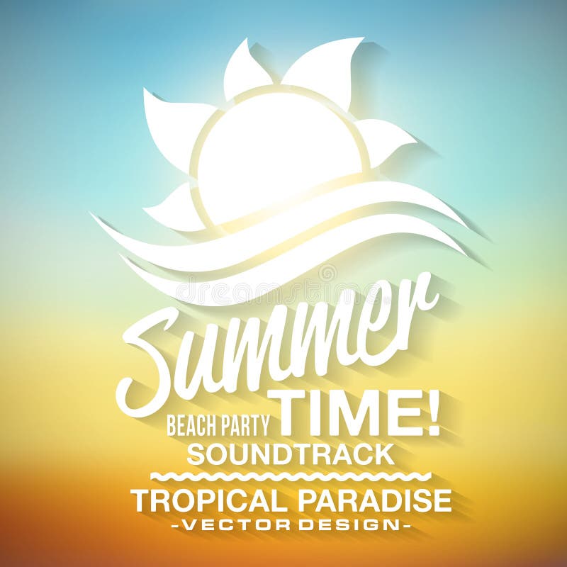 Fond d'été illustration stock