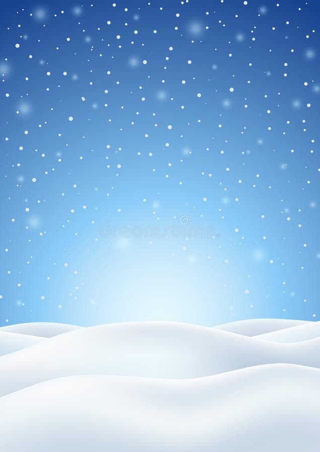 Fond d'hiver avec la neige et les collines en baisse de Milou illustration libre de droits Fond d'hiver avec la neige et les collines en baisse de Milou illustration libre de droits