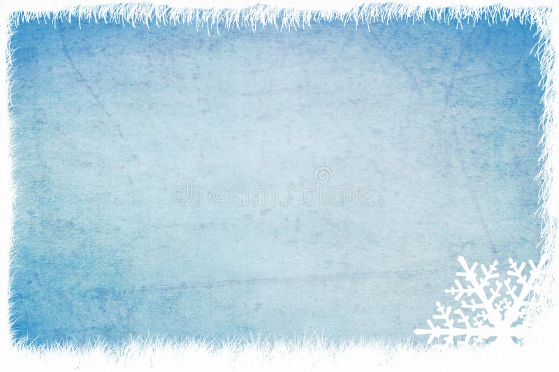 Winter theme background with grunge snowflake border. Winter theme background with grunge snowflake border.