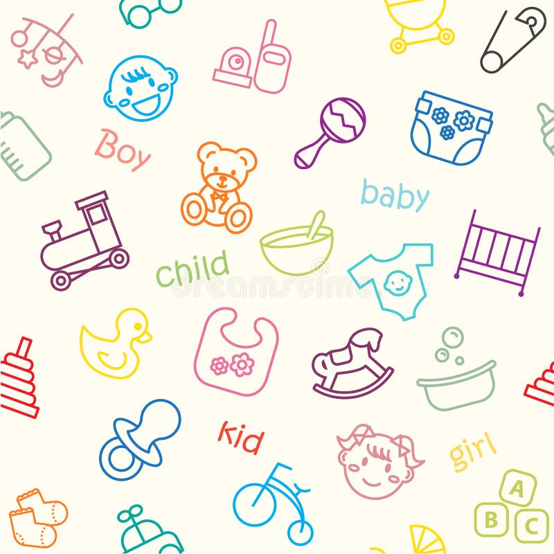Fond De Bebe Et D Enfant Illustration De Vecteur Illustration Du Gosse Fond De Bebe Et D Enfant Illustration De Vecteur Illustration Du Gosse