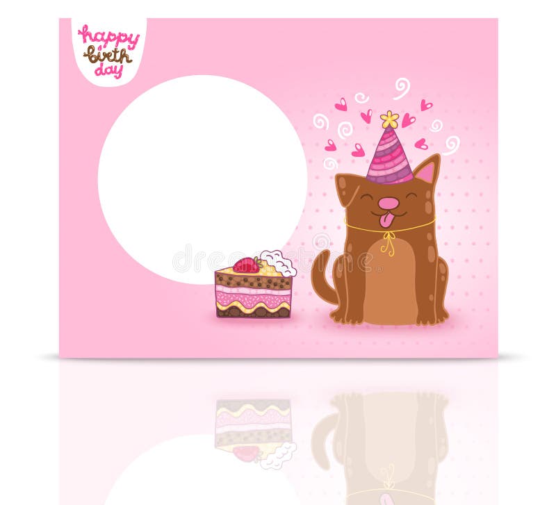 Carte « Joyeux Anniversaire » Chien Border Terrier (6 X 4 Po.) Avec